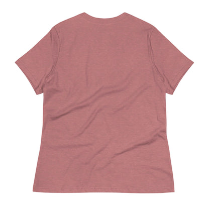 "Abigail" Relaxed-Fit Logo Tee | Women's | White Logo