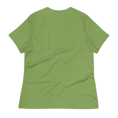 "Abigail" Relaxed-Fit Logo Tee | Women's | White Logo