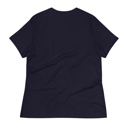 "Abigail" Relaxed-Fit Logo Tee | Women's | White Logo