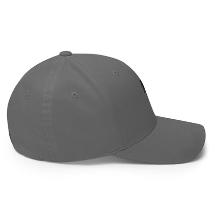 "Clemente" FLEXFIT® Structured Baseball Cap | Black Embroidery