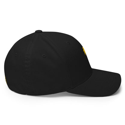 "Clemente" FLEXFIT® Structured Baseball Cap | Gold Embroidery