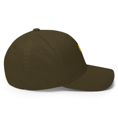 "Clemente" FLEXFIT® Structured Baseball Cap | Gold Embroidery