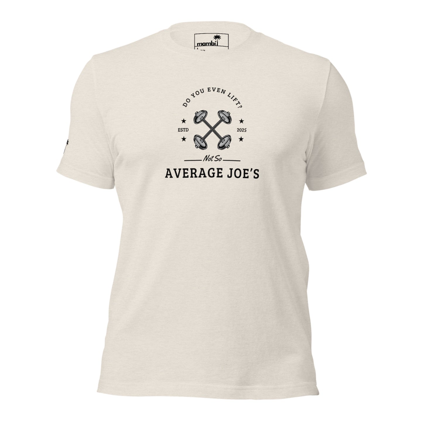 "Average Joe's" Short-Sleeve Graphic Tee | Unisex | Black Print