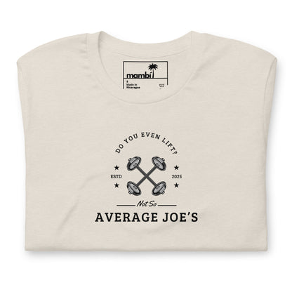 "Average Joe's" Short-Sleeve Graphic Tee | Unisex | Black Print