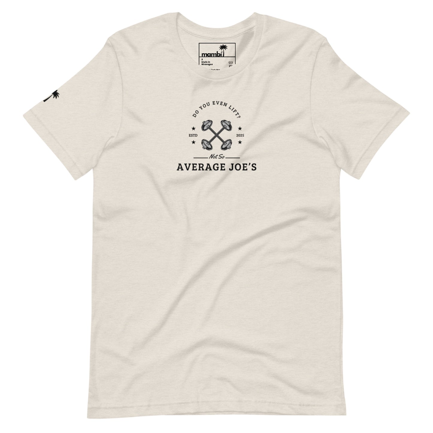 "Average Joe's" Short-Sleeve Graphic Tee | Unisex | Black Print