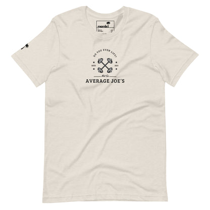 "Average Joe's" Short-Sleeve Graphic Tee | Unisex | Black Print