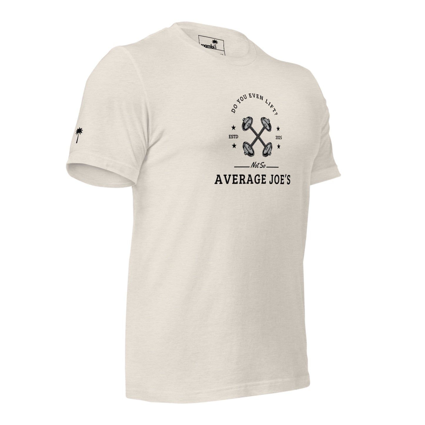 "Average Joe's" Short-Sleeve Graphic Tee | Unisex | Black Print