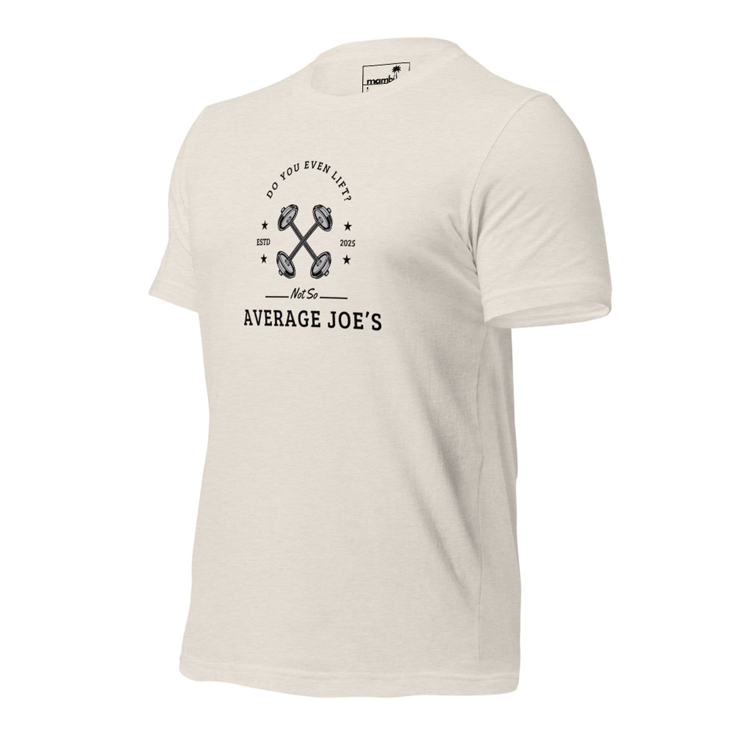 "Average Joe's" Short-Sleeve Graphic Tee | Unisex | Black Print