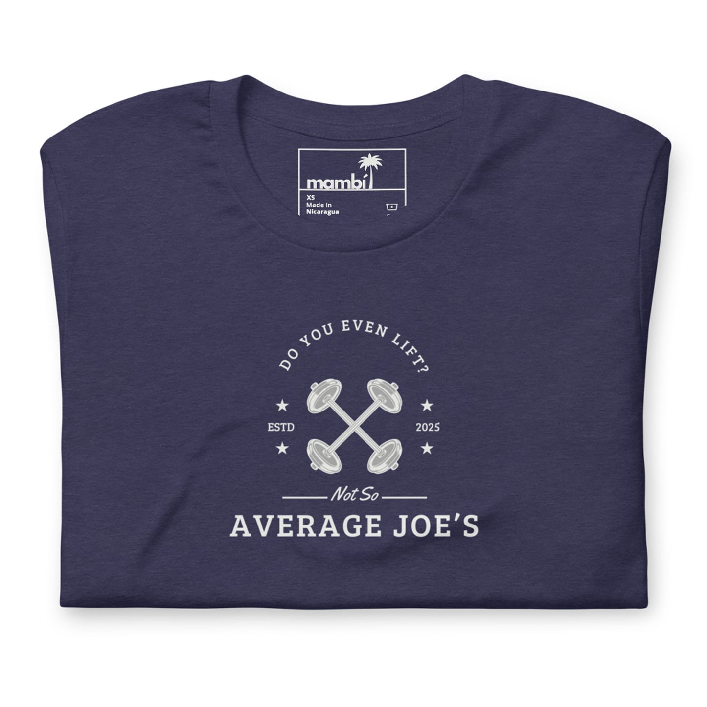 "Average Joe's" Short-Sleeve Graphic Tee | Unisex | White Print