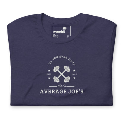 "Average Joe's" Short-Sleeve Graphic Tee | Unisex | White Print