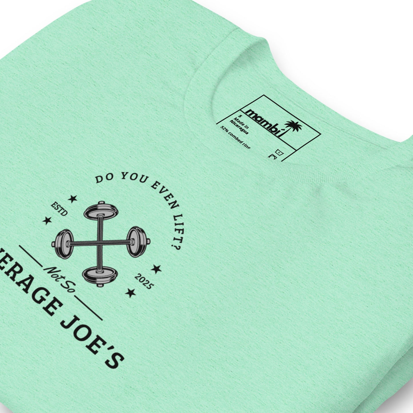 "Average Joe's" Short-Sleeve Graphic Tee | Unisex | Black Print