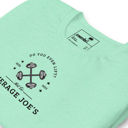 "Average Joe's" Short-Sleeve Graphic Tee | Unisex | Black Print