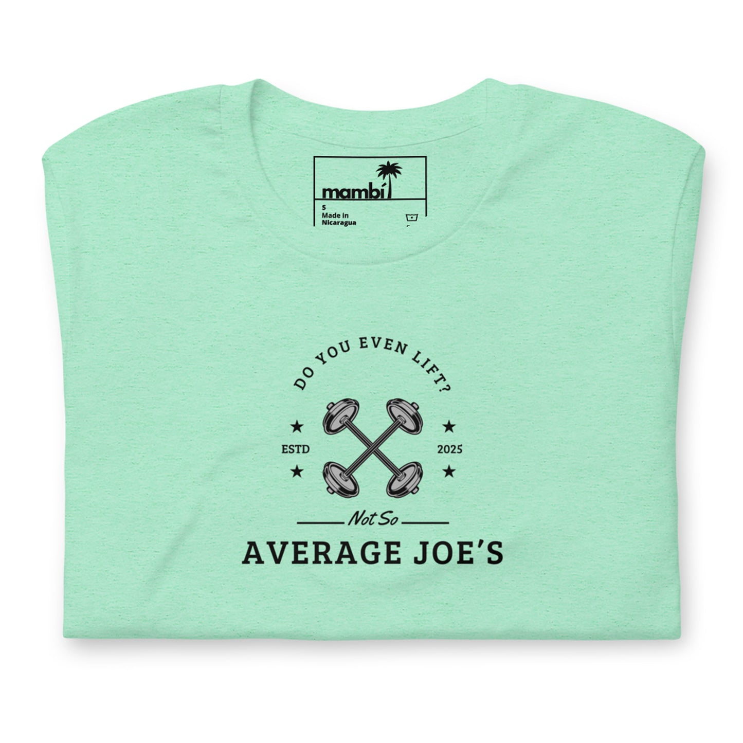 "Average Joe's" Short-Sleeve Graphic Tee | Unisex | Black Print