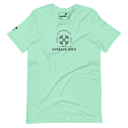 "Average Joe's" Short-Sleeve Graphic Tee | Unisex | Black Print