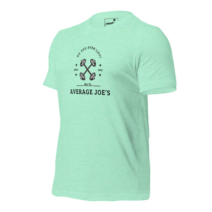"Average Joe's" Short-Sleeve Graphic Tee | Unisex | Black Print