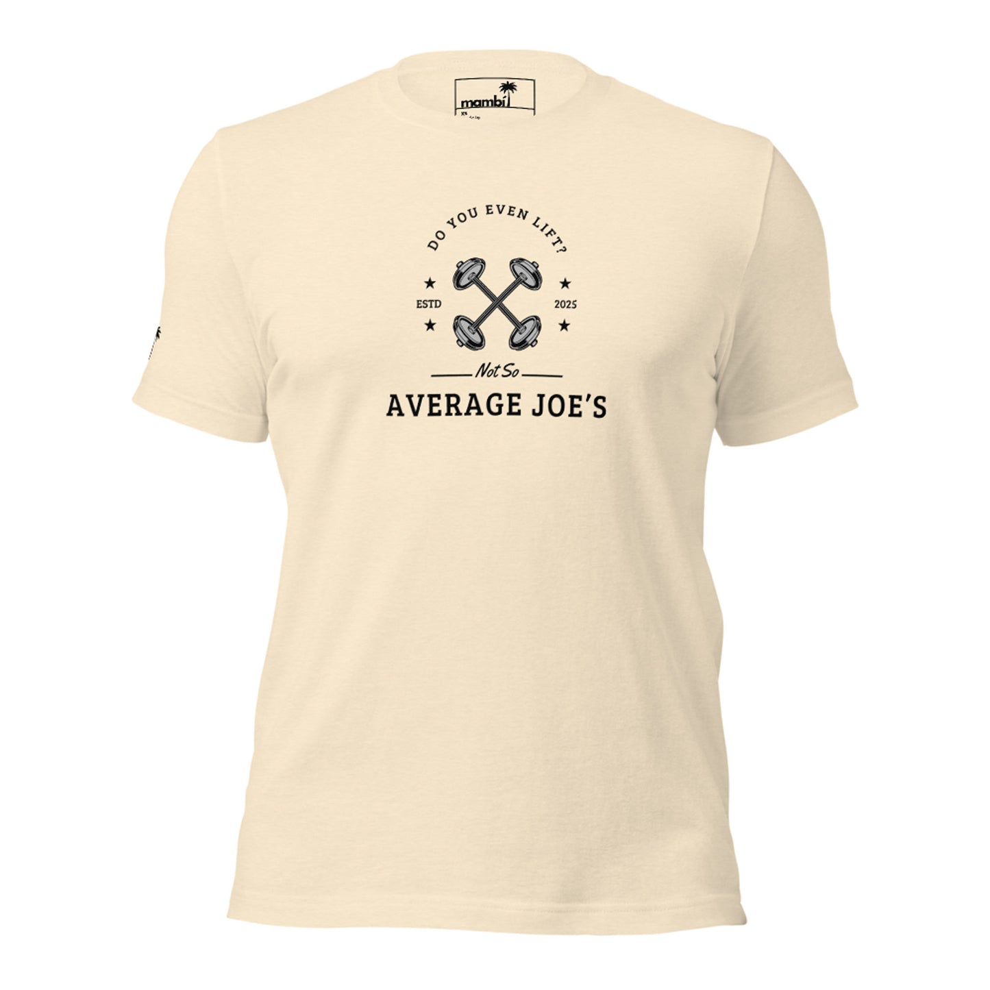 "Average Joe's" Short-Sleeve Graphic Tee | Unisex | Black Print