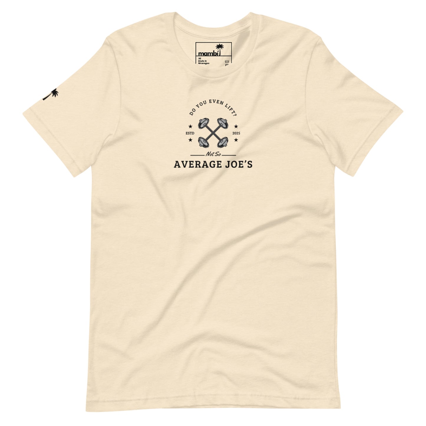 "Average Joe's" Short-Sleeve Graphic Tee | Unisex | Black Print