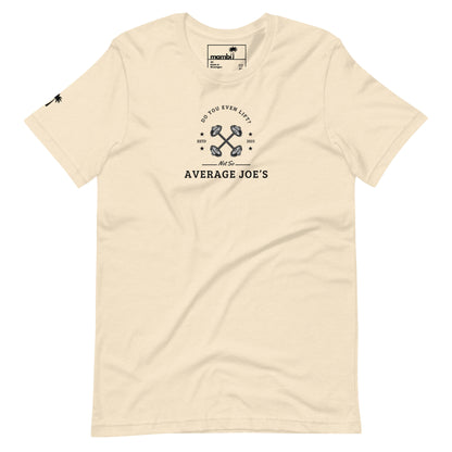 "Average Joe's" Short-Sleeve Graphic Tee | Unisex | Black Print