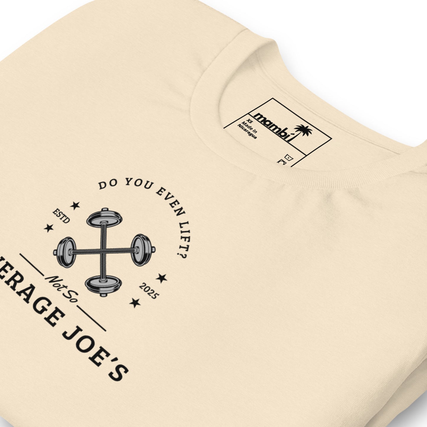 "Average Joe's" Short-Sleeve Graphic Tee | Unisex | Black Print