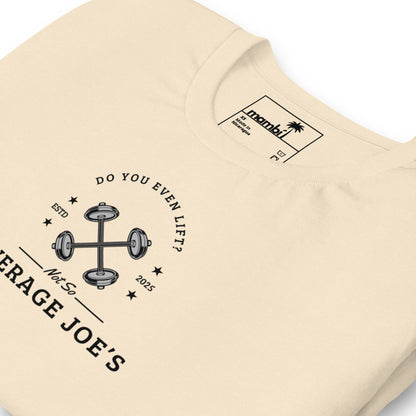 "Average Joe's" Short-Sleeve Graphic Tee | Unisex | Black Print