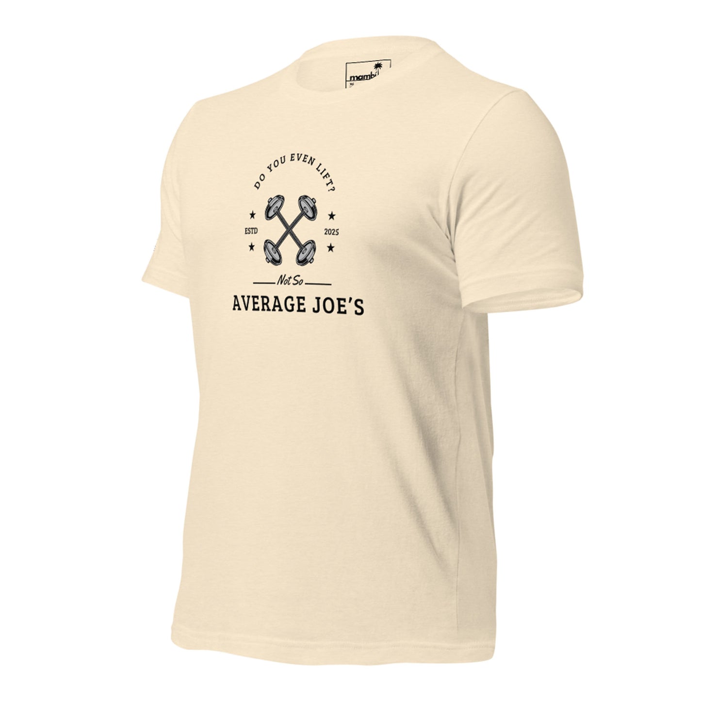 "Average Joe's" Short-Sleeve Graphic Tee | Unisex | Black Print