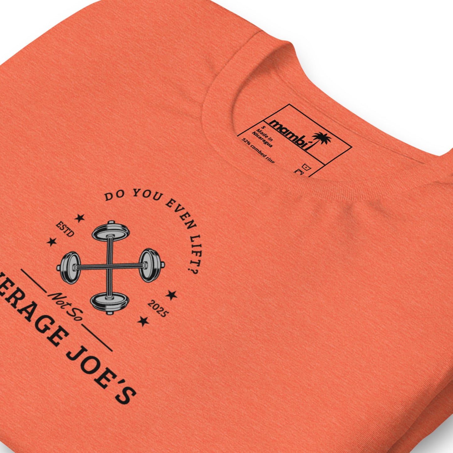 "Average Joe's" Short-Sleeve Graphic Tee | Unisex | Black Print