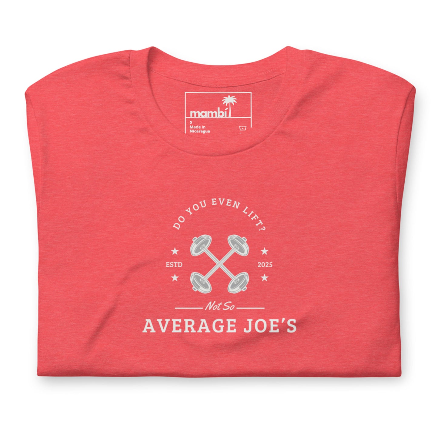"Average Joe's" Short-Sleeve Graphic Tee | Unisex | White Print