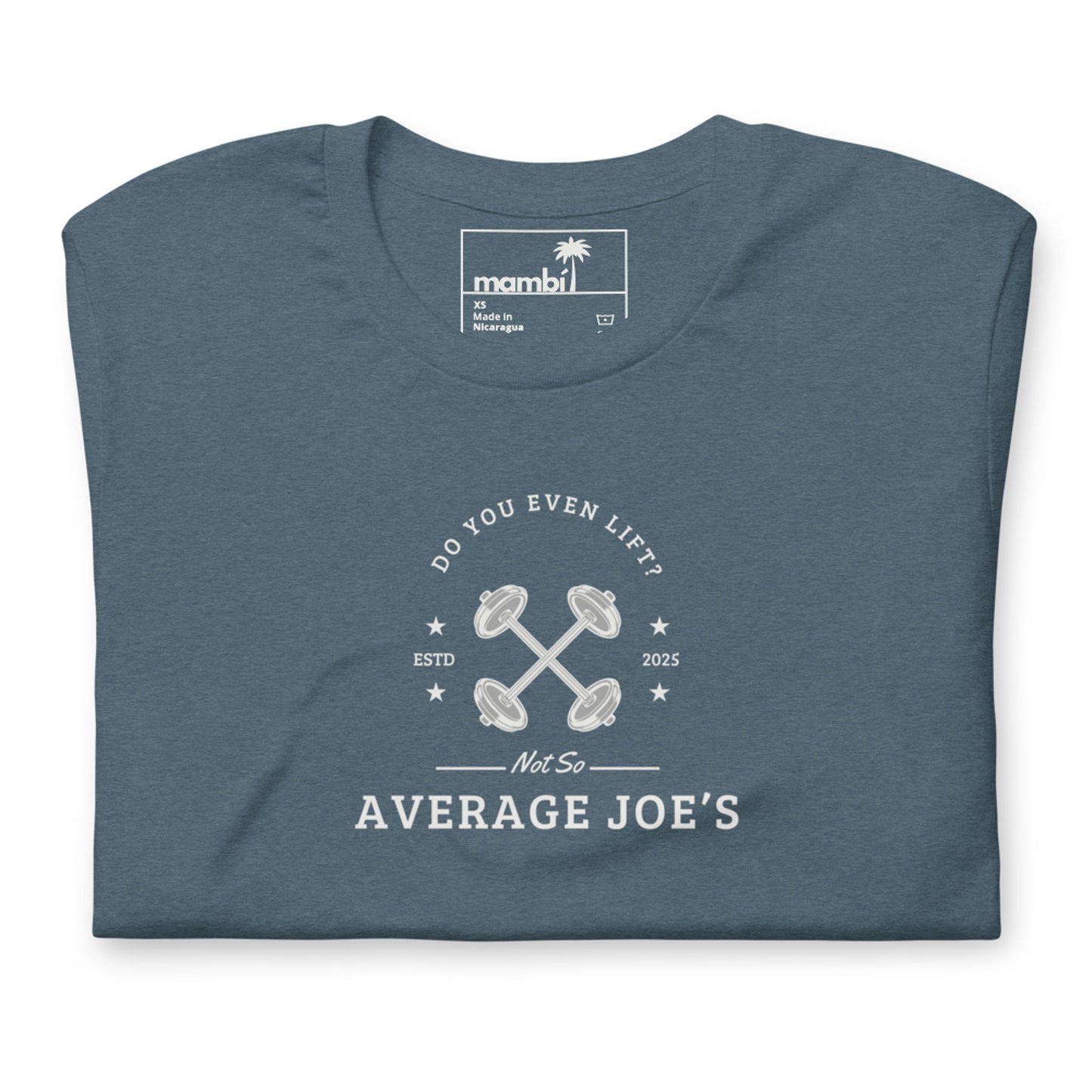 "Average Joe's" Short-Sleeve Graphic Tee | Unisex | White Print