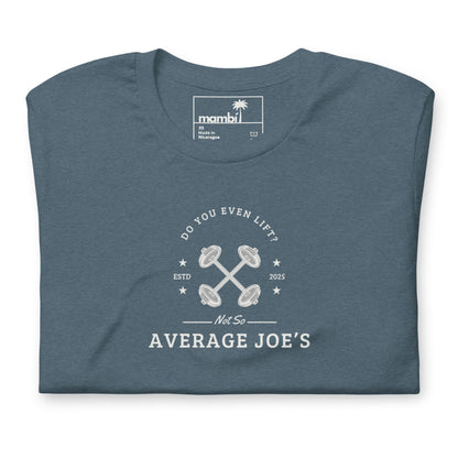"Average Joe's" Short-Sleeve Graphic Tee | Unisex | White Print