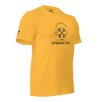 "Average Joe's" Short-Sleeve Graphic Tee | Unisex | Black Print
