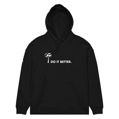 "Better" Premium Oversized & Heavyweight Hoodie | Unisex | White Graphic