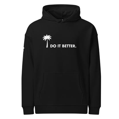"Better" Premium Oversized & Heavyweight Hoodie | Unisex | White Graphic