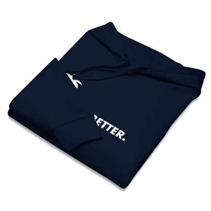 "Better" Premium Oversized & Heavyweight Hoodie | Unisex | White Graphic