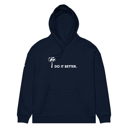 "Better" Premium Oversized & Heavyweight Hoodie | Unisex | White Graphic