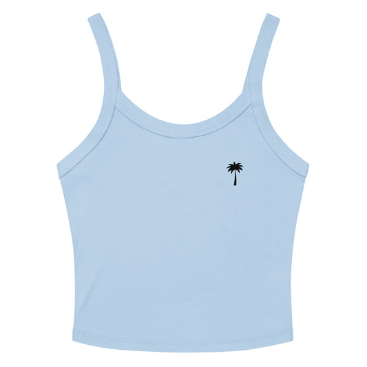"Cindy" Micro-Rib Tank Top | Women's | Black Palm
