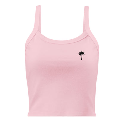"Cindy" Micro-Rib Tank Top | Women's | Black Palm