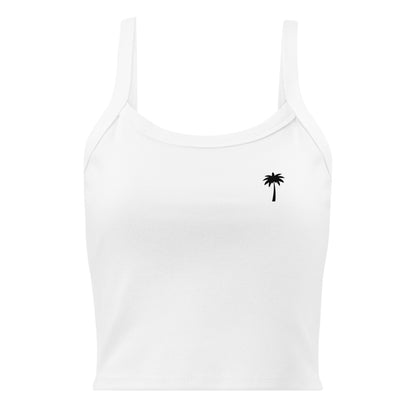 "Cindy" Micro-Rib Tank Top | Women's | Black Palm