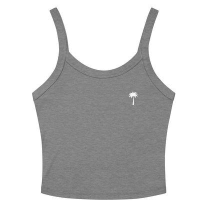 "Cindy" Micro-Rib Tank Top | Women's | White Palm
