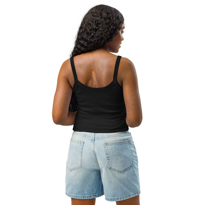 "Cindy" Micro-Rib Tank Top | Women's | White Palm