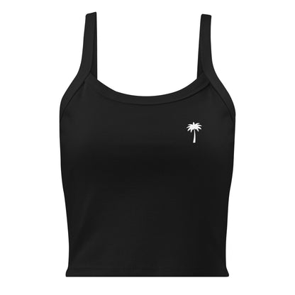 "Cindy" Micro-Rib Tank Top | Women's | White Palm