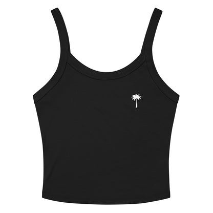 "Cindy" Micro-Rib Tank Top | Women's | White Palm