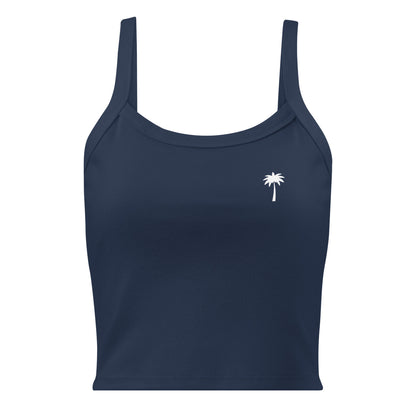 "Cindy" Micro-Rib Tank Top | Women's | White Palm