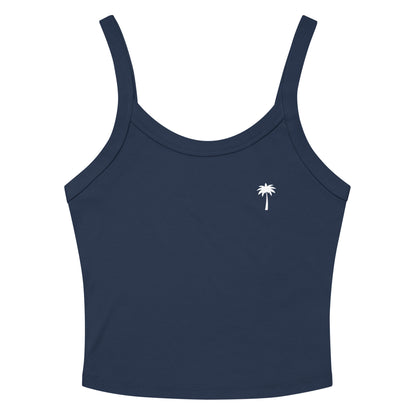 "Cindy" Micro-Rib Tank Top | Women's | White Palm