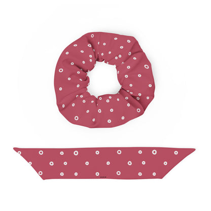 “Jenna” Dotted Hair Tie Scrunchie