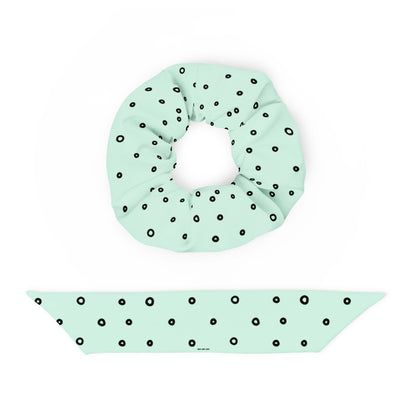 “Jenna” Dotted Hair Tie Scrunchie