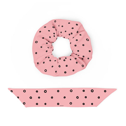 “Jenna” Dotted Hair Tie Scrunchie