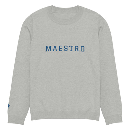 "Maestro" Jacquard-Knitted Crew-Neck Sweater | Classic Fit | Unisex