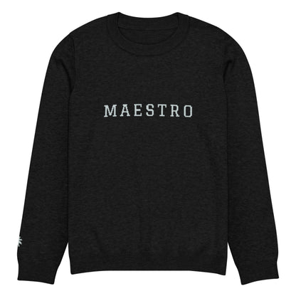 "Maestro" Jacquard-Knitted Crew-Neck Sweater | Classic Fit | Unisex