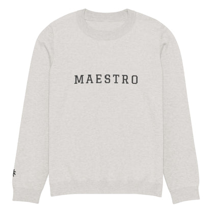 "Maestro" Jacquard-Knitted Crew-Neck Sweater | Classic Fit | Unisex