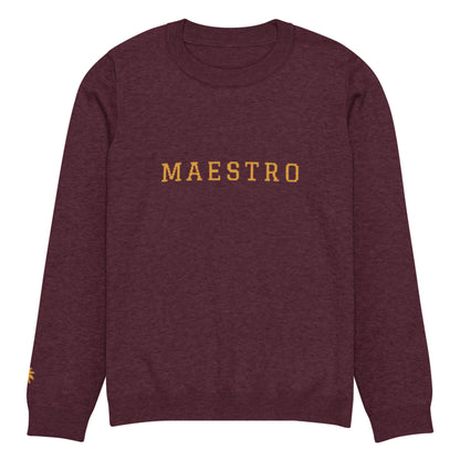 "Maestro" Jacquard-Knitted Crew-Neck Sweater | Classic Fit | Unisex